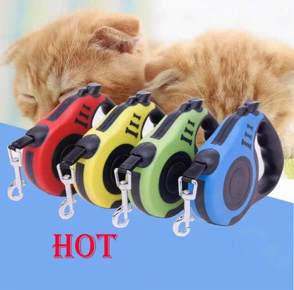 Correa Retráctil Automática para Perro 5 Metros con Sistema de Freno de un Toque