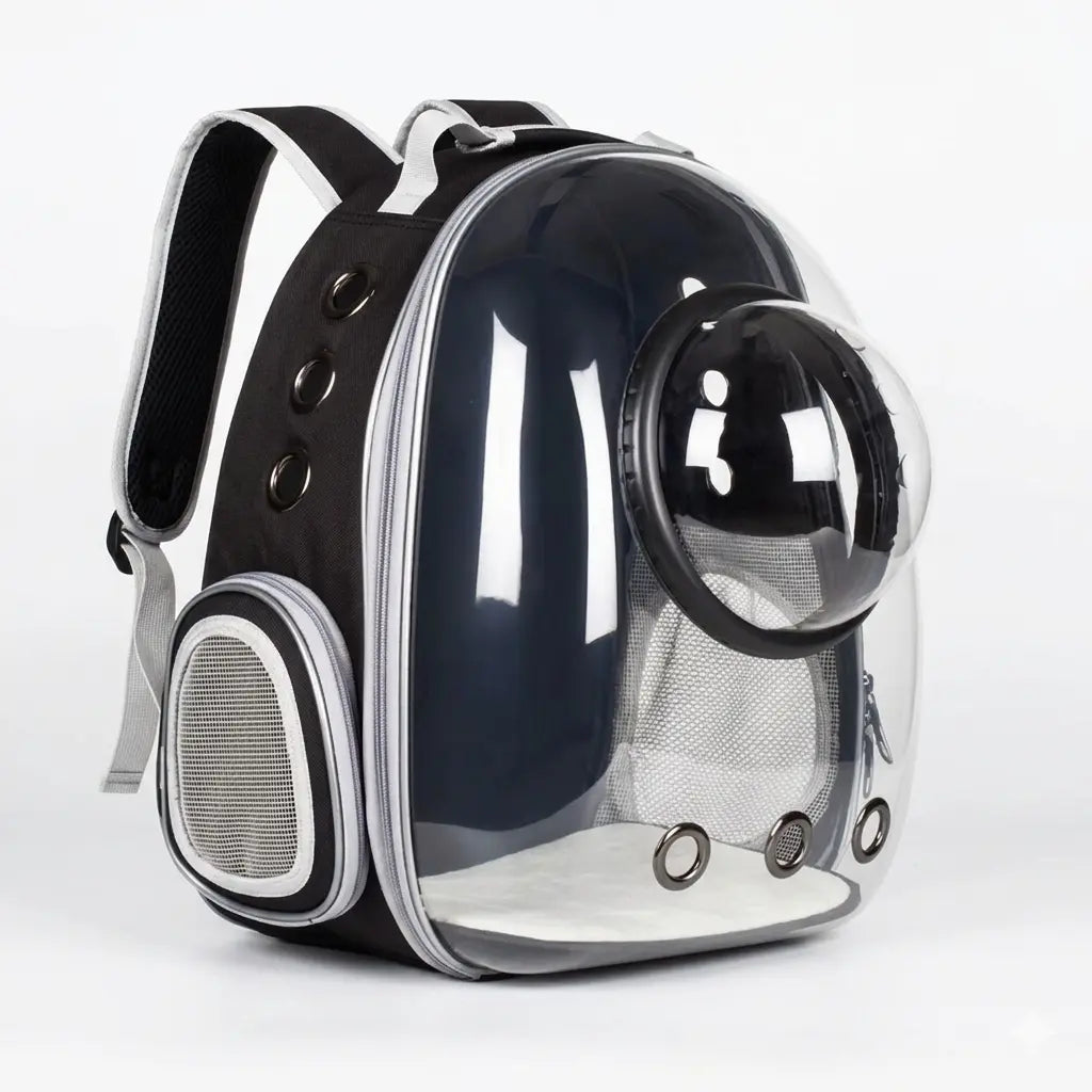 Transparent Breathable Cat Carrier Backpack with Bubble Window, Animal Carrier for Small Pets
