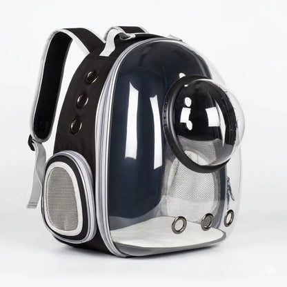 Transparent Breathable Cat Carrier Backpack with Bubble Window, Animal Carrier for Small Pets