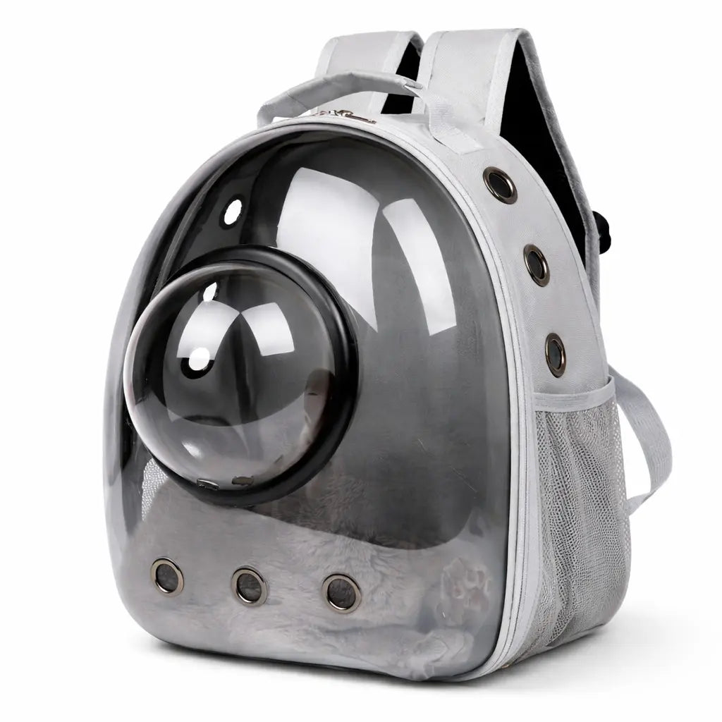Transparent Breathable Cat Carrier Backpack with Bubble Window, Animal Carrier for Small Pets