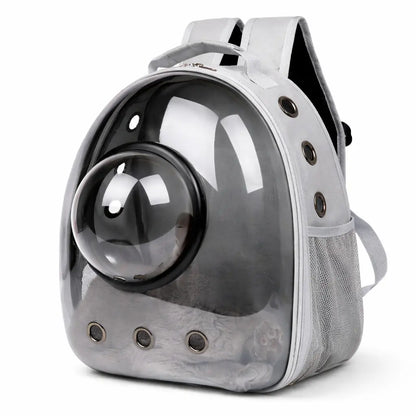 Transparent Breathable Cat Carrier Backpack with Bubble Window, Animal Carrier for Small Pets