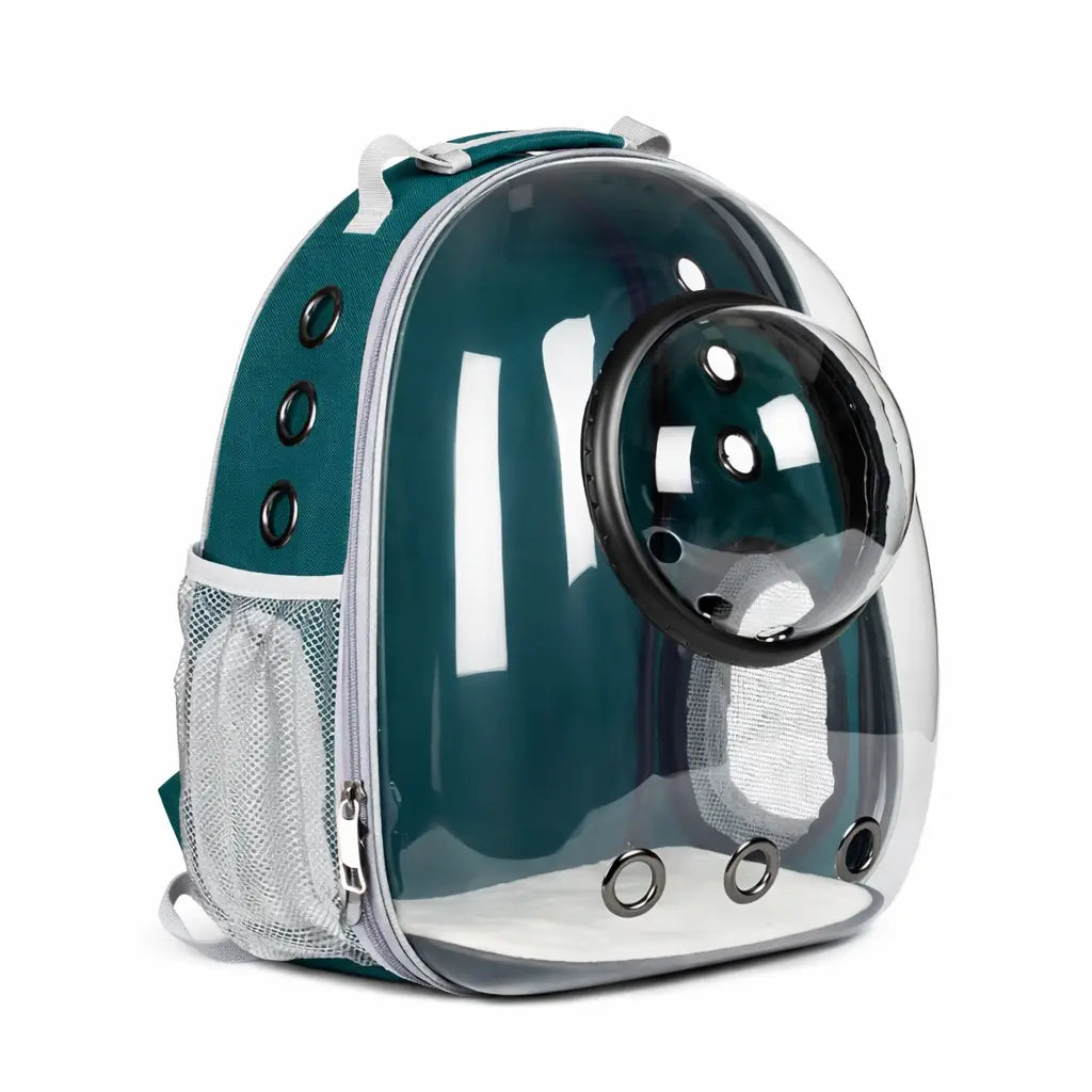 Transparent Breathable Cat Carrier Backpack with Bubble Window, Animal Carrier for Small Pets